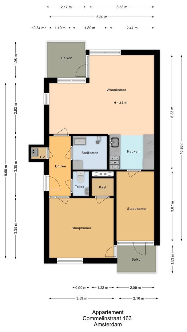 Commelinstraat 163, Amsterdam plattegrond-4