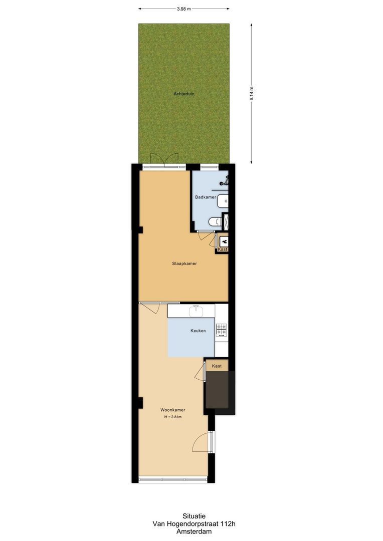 Van Hogendorpstraat 112 H, Amsterdam plattegrond-2