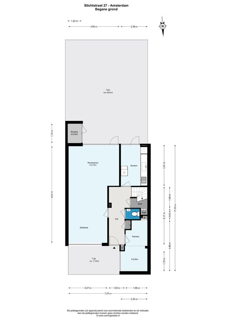Stichtstraat 27, Amsterdam plattegrond-1