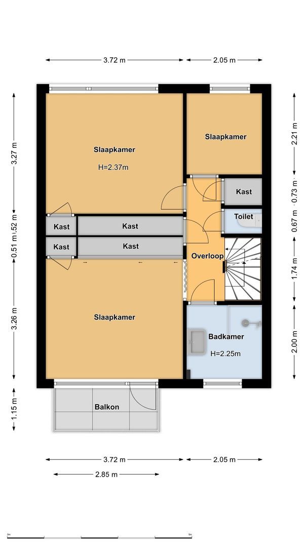 Guido Gezellelaan 4, Uithoorn plattegrond-2