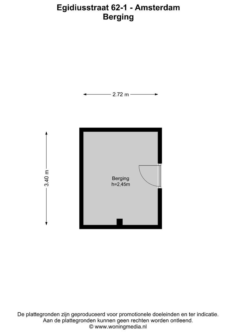 Egidiusstraat 62 1, Amsterdam plattegrond-1