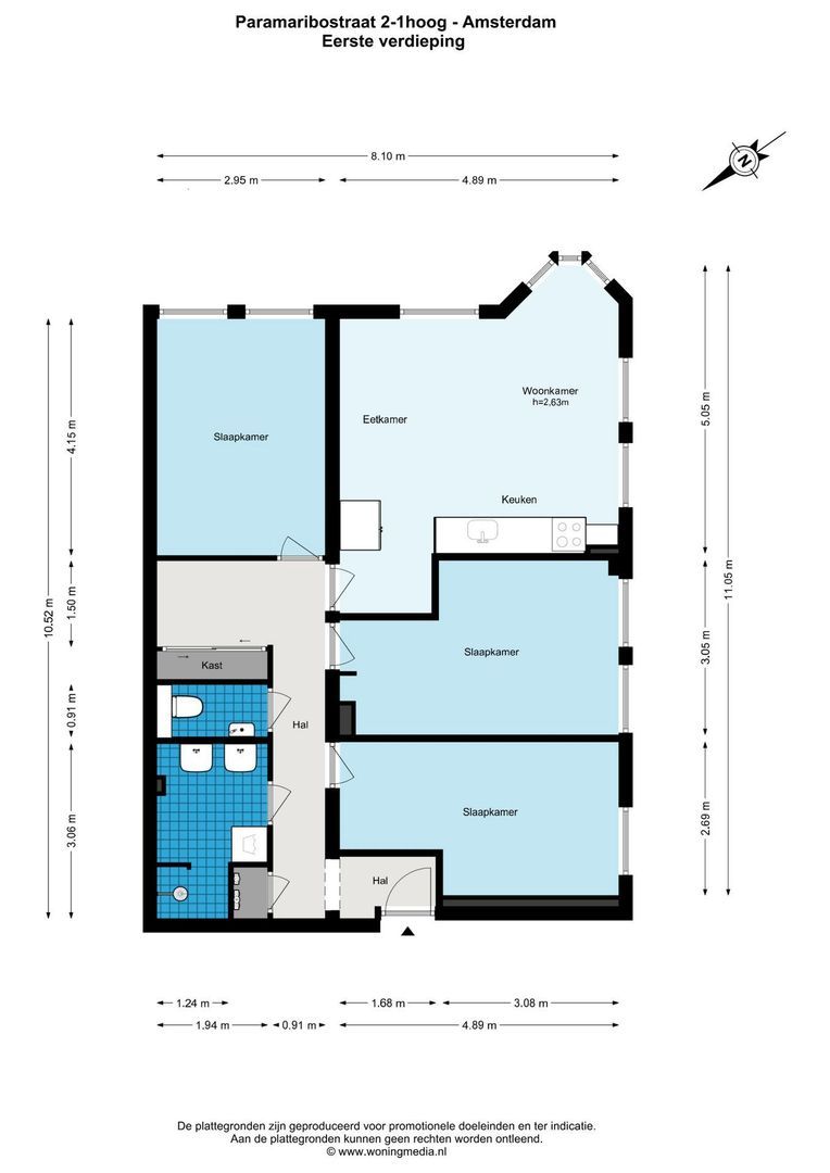 Paramaribostraat 2 1, Amsterdam plattegrond-0
