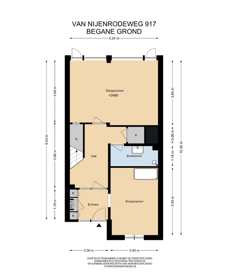 Van Nijenrodeweg 917, Amsterdam plattegrond-0