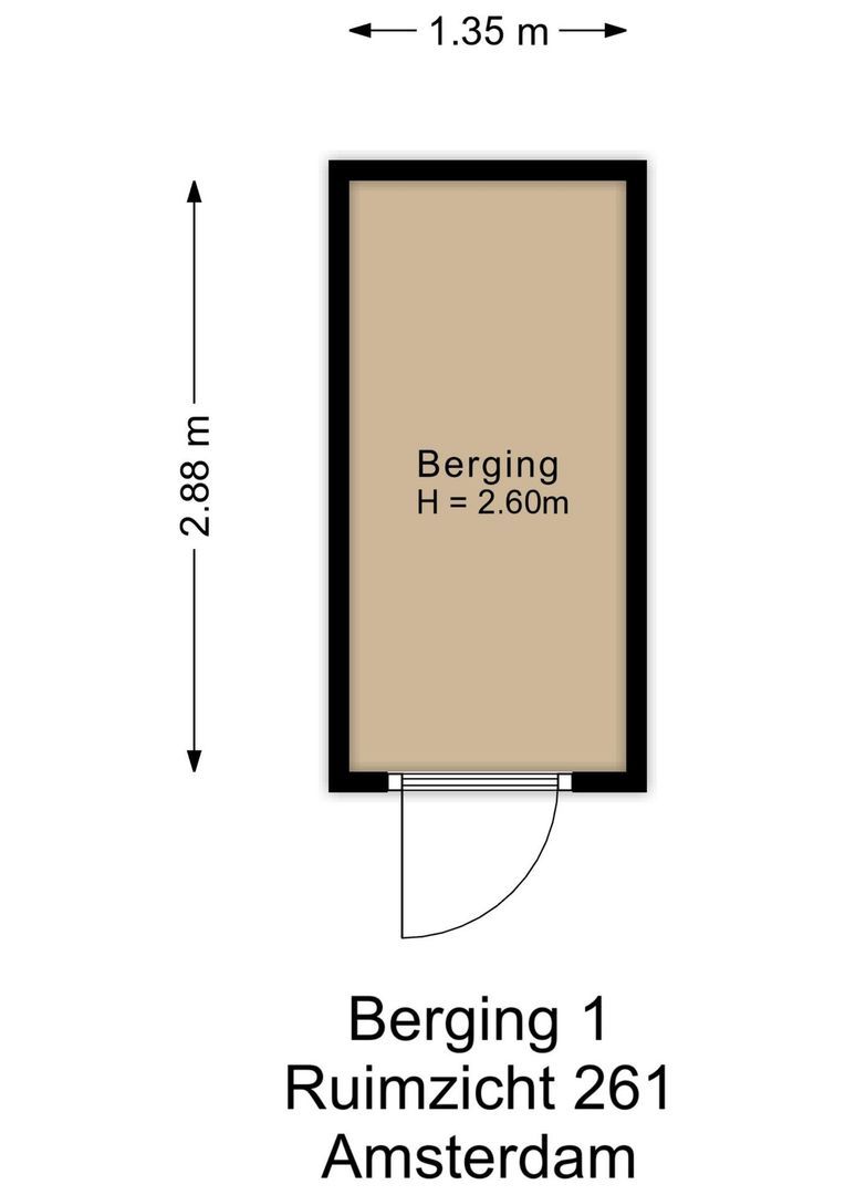 Ruimzicht 261, Amsterdam plattegrond-2