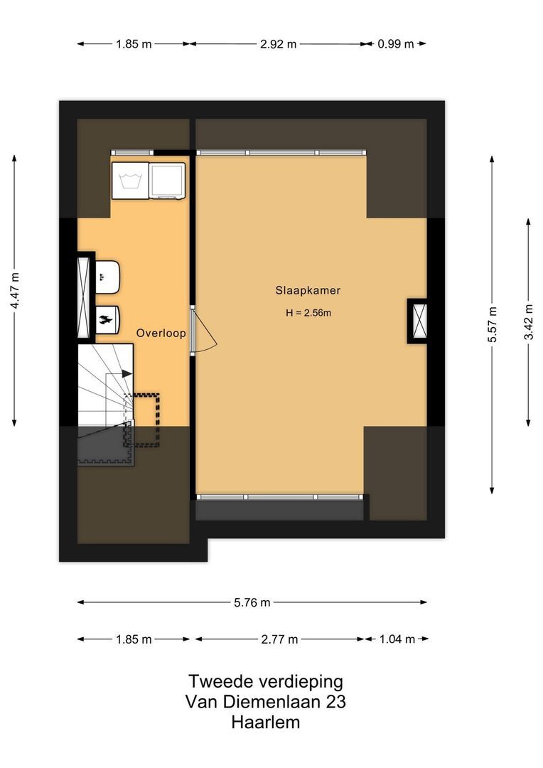 Van Diemenlaan 23, Haarlem plattegrond-6