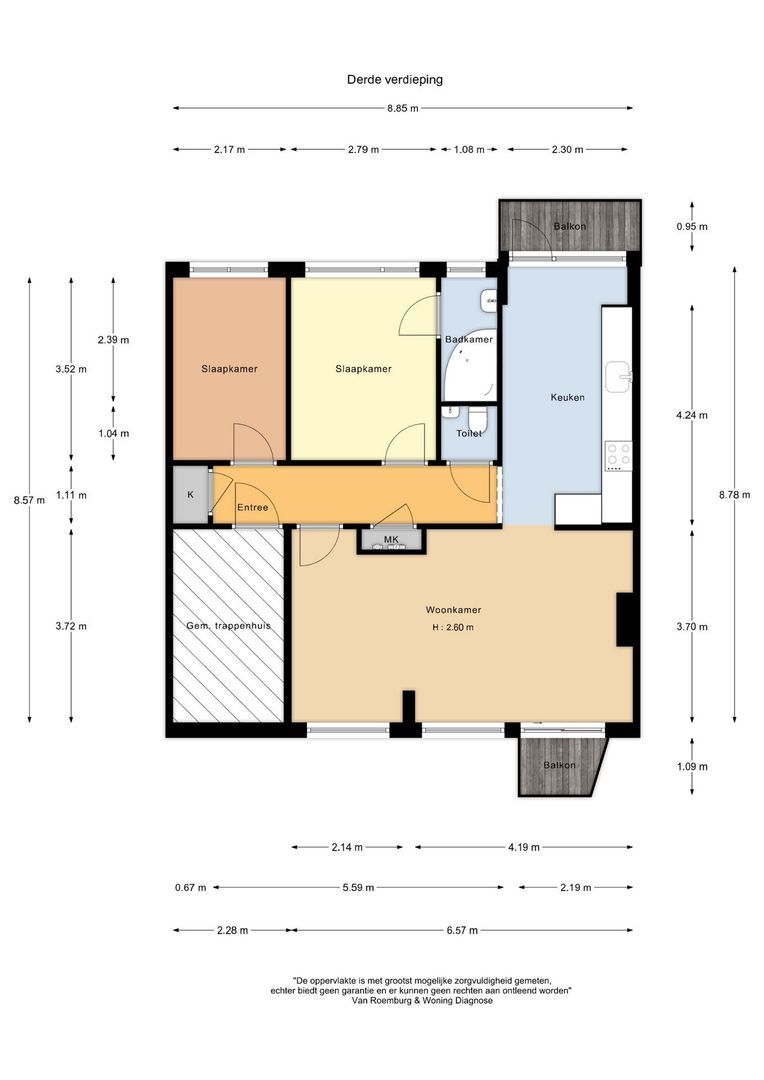 Johan van Soesdijkstraat 30 II, Diemen plattegrond-0