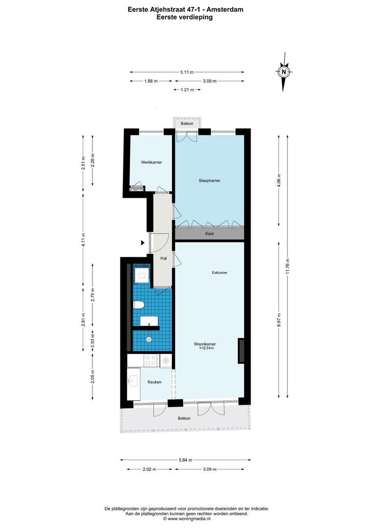 Eerste Atjehstraat 47 1, Amsterdam plattegrond-0