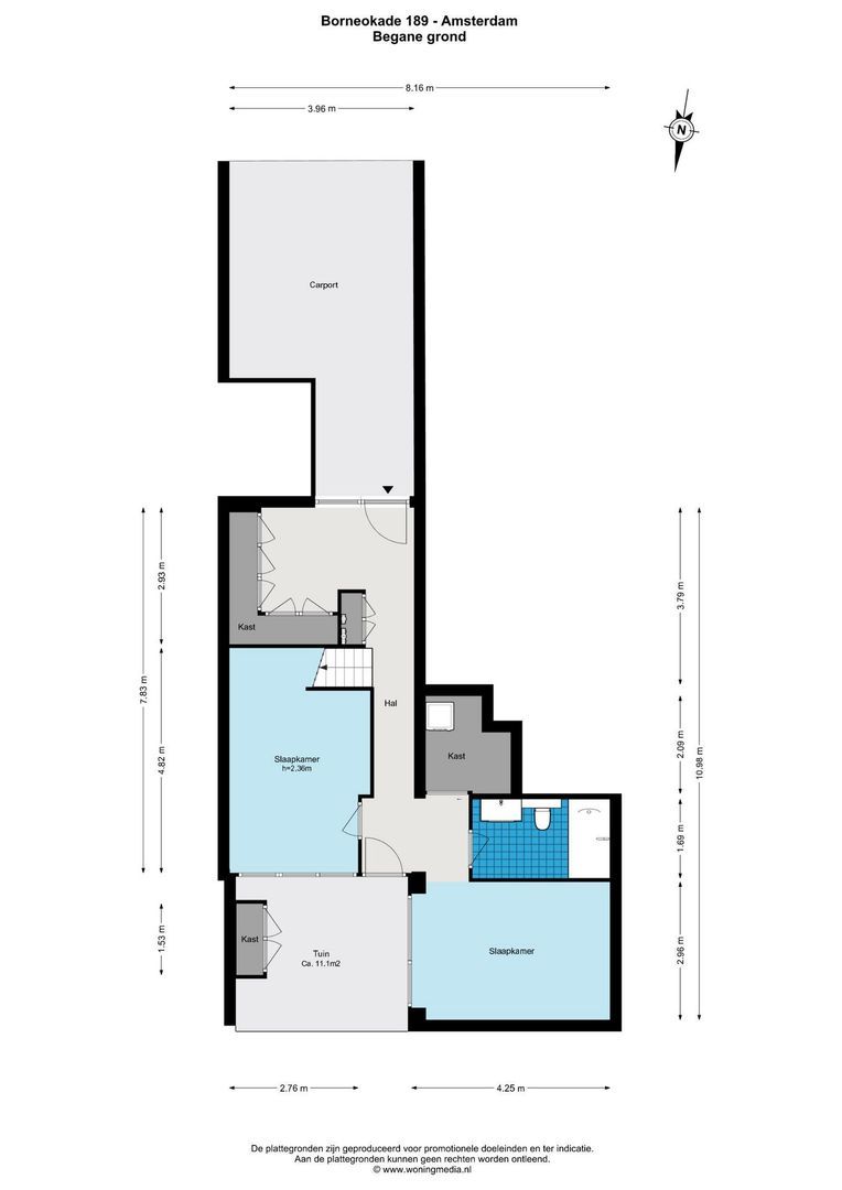 Borneokade 189, Amsterdam plattegrond-0
