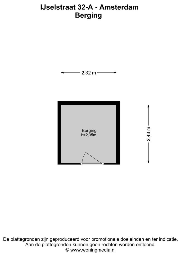 IJselstraat 32 A, Amsterdam plattegrond-1