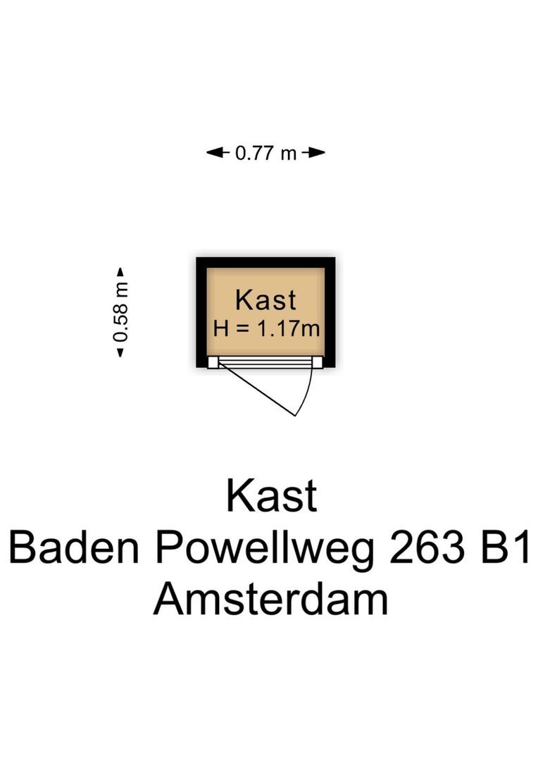 Baden Powellweg 263 B 1, Amsterdam plattegrond-2