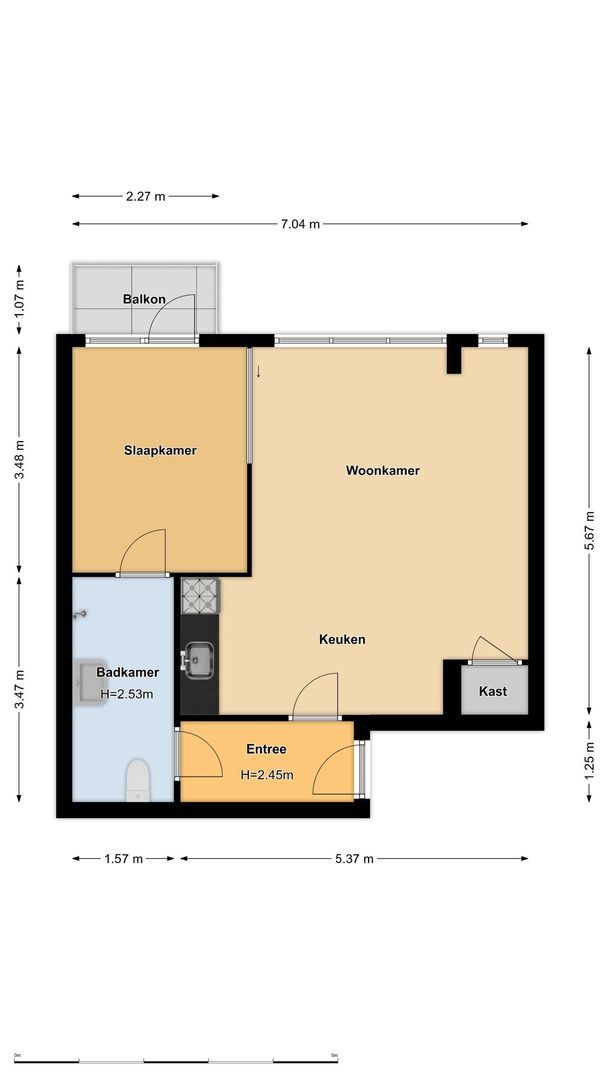 Kolfschotenstraat 226, Amsterdam plattegrond-0