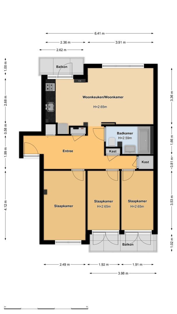 Linnaeusparkweg 240 1, Amsterdam plattegrond-2