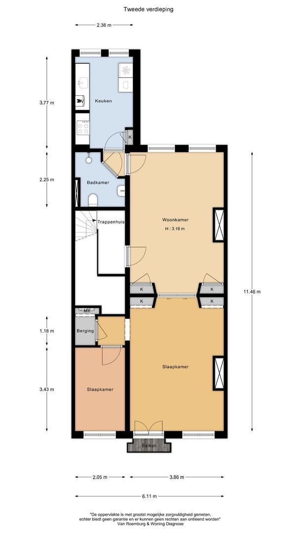 Ruyschstraat 4 2, Amsterdam plattegrond-0