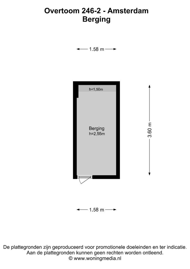 Overtoom 246 2, Amsterdam plattegrond-1