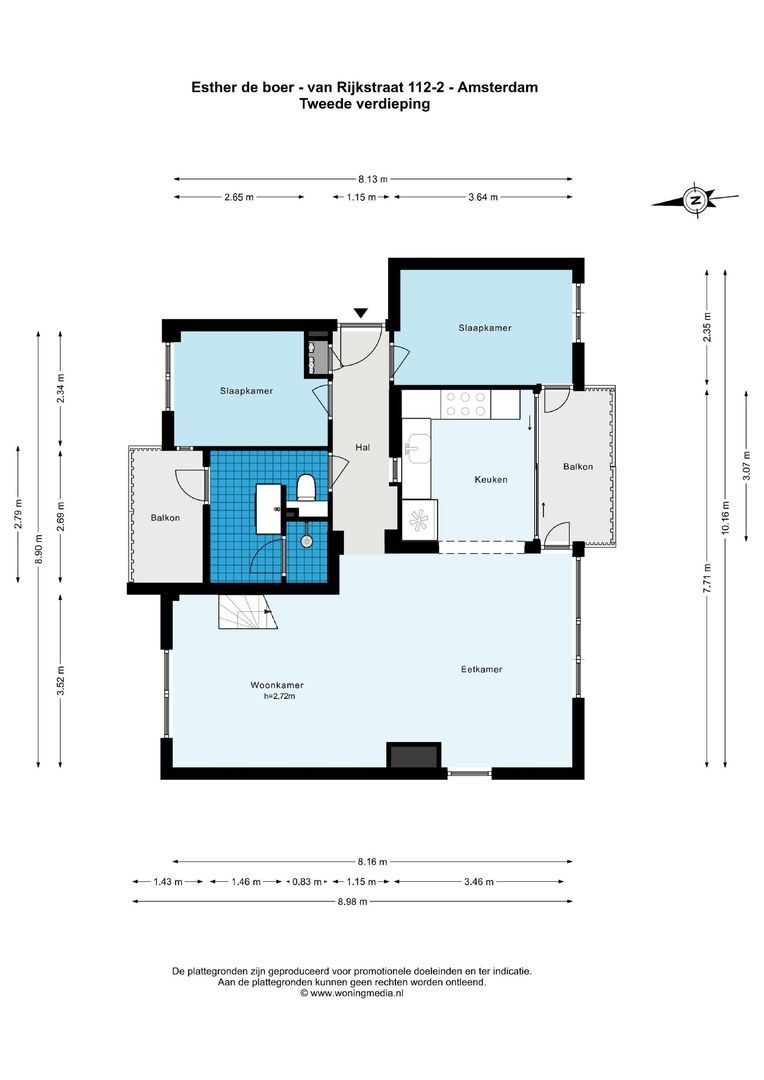 Esther de Boer-van Rijkstraat 112 2, Amsterdam plattegrond-0