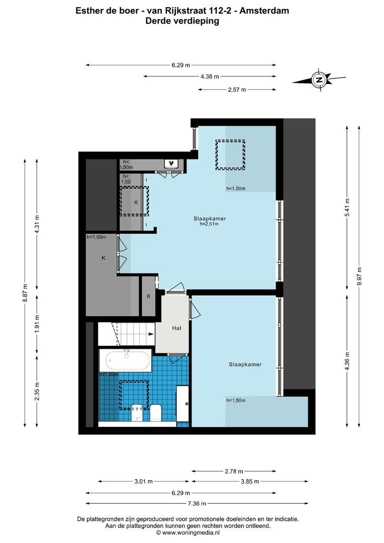 Esther de Boer-van Rijkstraat 112 2, Amsterdam plattegrond-1