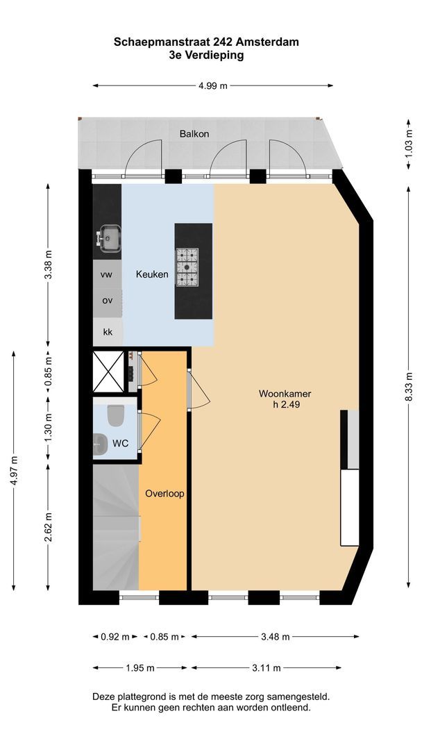 Schaepmanstraat 242, Amsterdam plattegrond-1