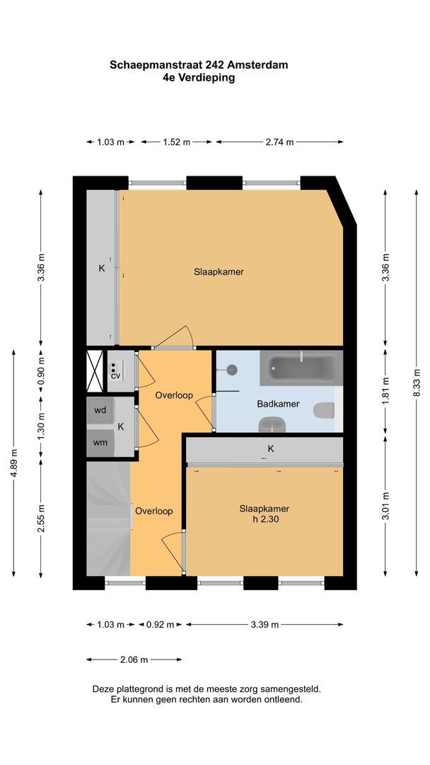 Schaepmanstraat 242, Amsterdam plattegrond-2