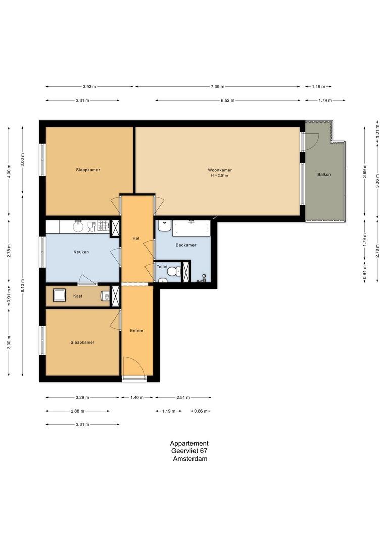 Geervliet 67, Amsterdam plattegrond-0