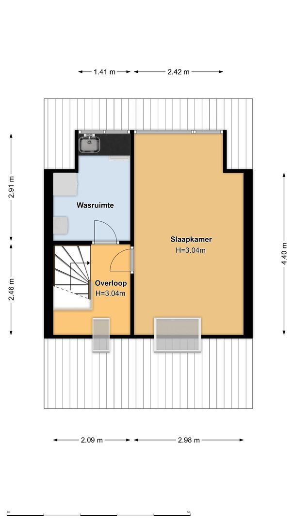 Tjalk 124, Diemen plattegrond-3