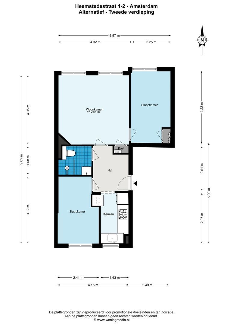 Heemstedestraat 1 2, Amsterdam plattegrond-1
