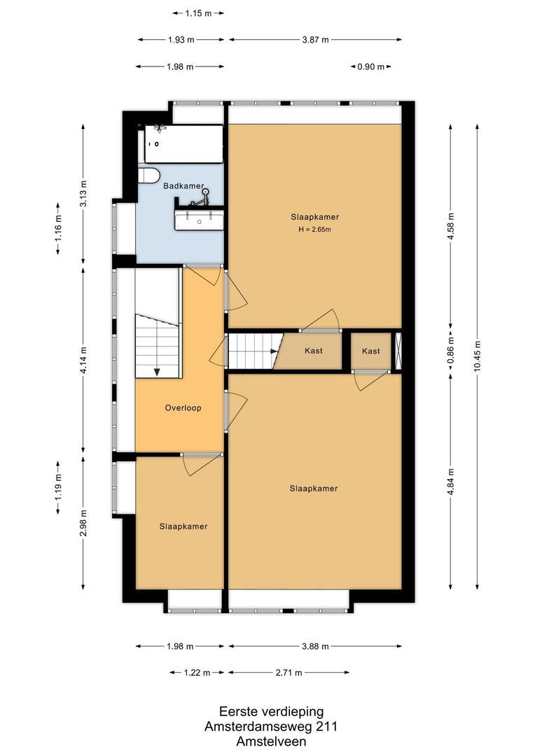 Amsterdamseweg 211, Amstelveen plattegrond-2