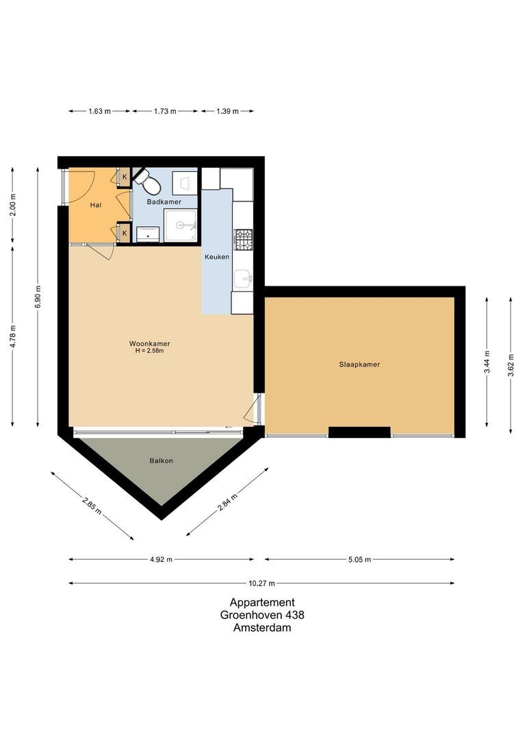 Groenhoven 438, Amsterdam plattegrond-0