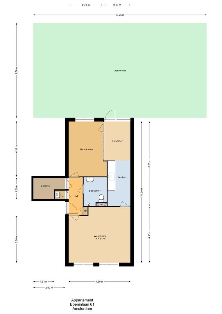 Boeninlaan 61, Amsterdam plattegrond-0