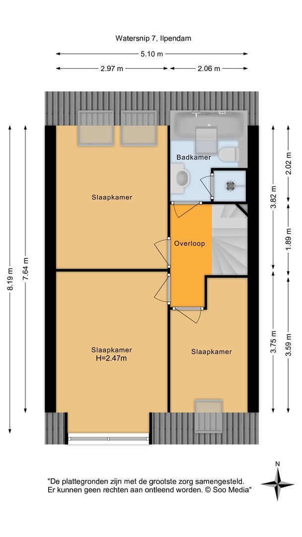 Watersnip 7, Ilpendam plattegrond-1