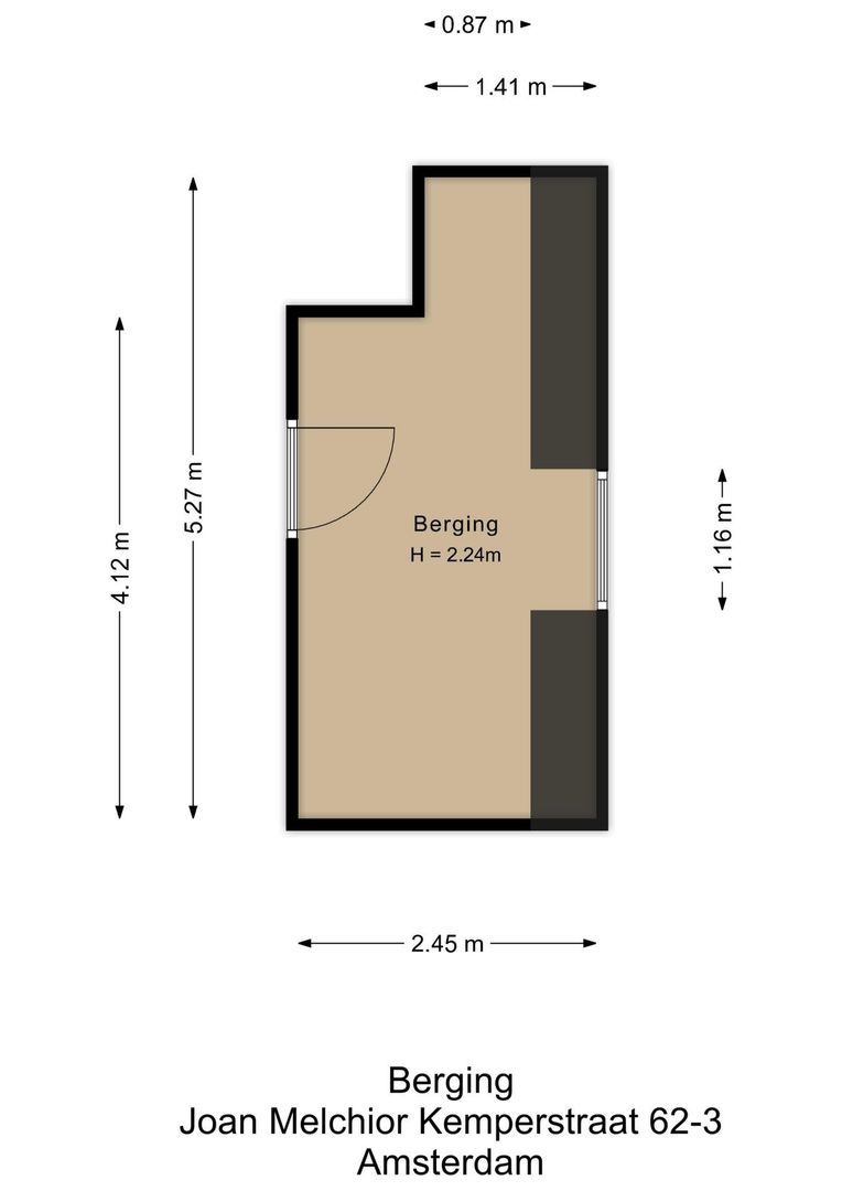 Joan Melchior Kemperstraat 62 3, Amsterdam plattegrond-2