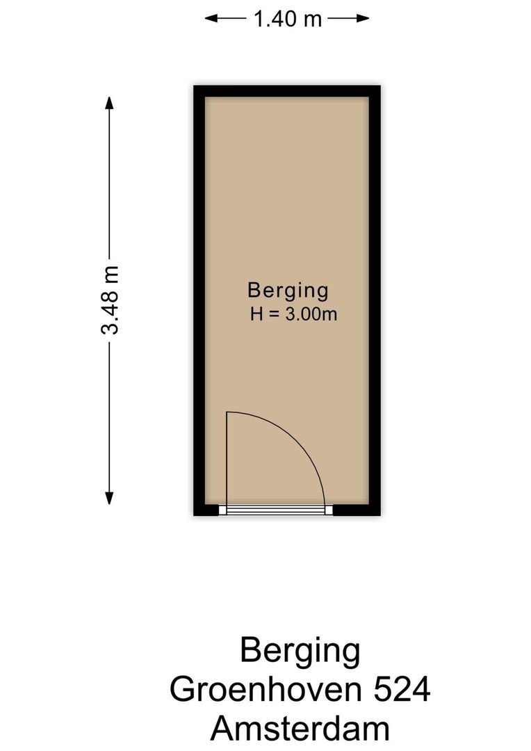 Groenhoven 524, Amsterdam plattegrond-1