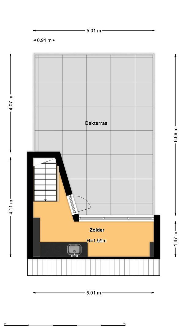 Johannes van der Waalsstraat 9 1, Amsterdam plattegrond-2