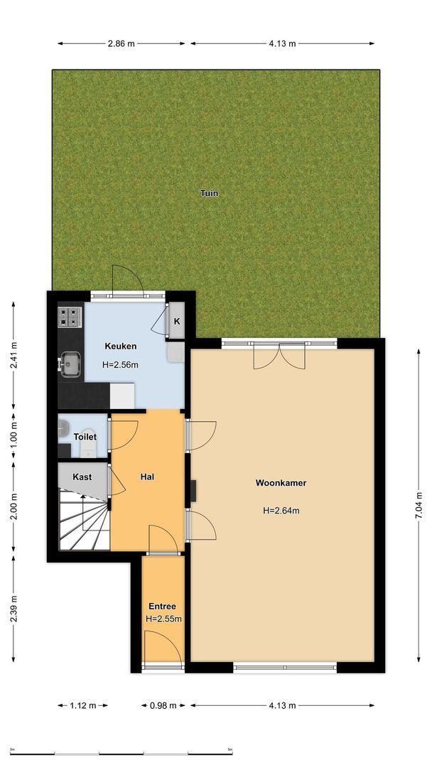 Linnaeushof 52 H, Amsterdam plattegrond-1