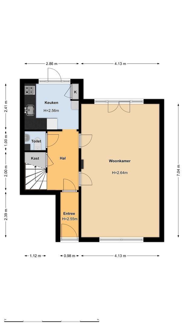 Linnaeushof 52 H, Amsterdam plattegrond-0