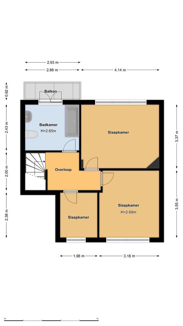 Linnaeushof 52 H, Amsterdam plattegrond-2