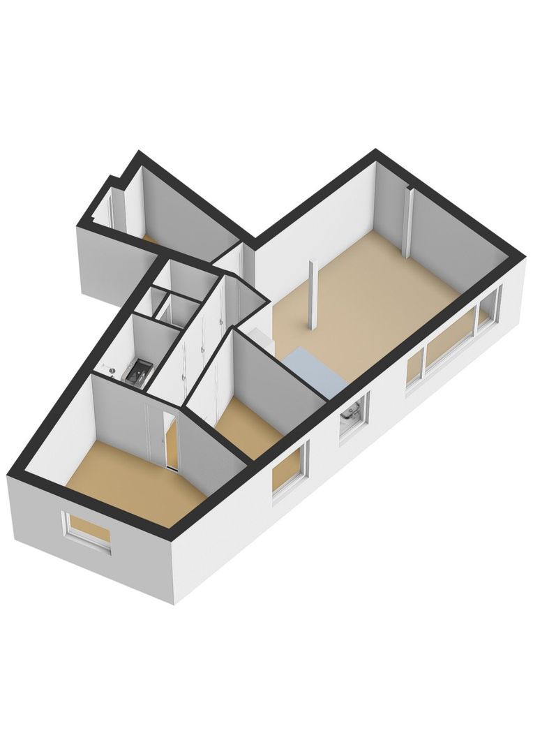 Herengracht 27 d, Weesp plattegrond-1