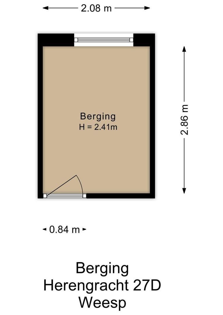 Herengracht 27 d, Weesp plattegrond-2