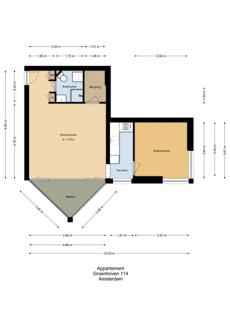 Groenhoven 114, Amsterdam plattegrond-0