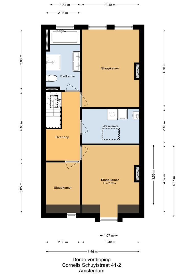 Cornelis Schuytstraat 41 2, Amsterdam plattegrond-2