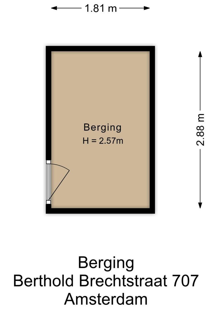 Berthold Brechtstraat 707, Amsterdam plattegrond-2
