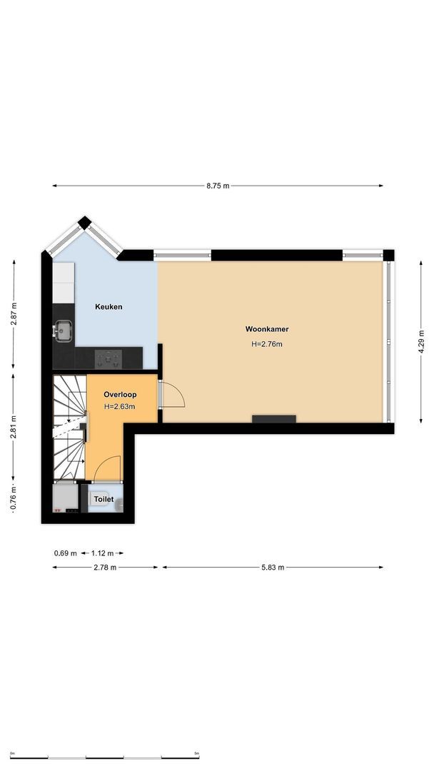 Galileïplantsoen 89 1, Amsterdam plattegrond-0