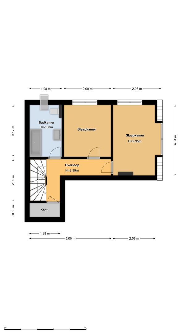 Galileïplantsoen 89 1, Amsterdam plattegrond-1
