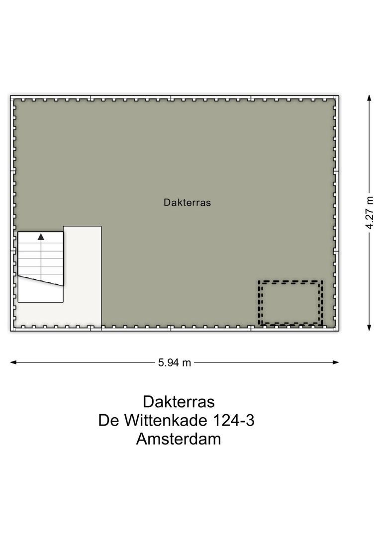 De Wittenkade 124 3, Amsterdam plattegrond-3