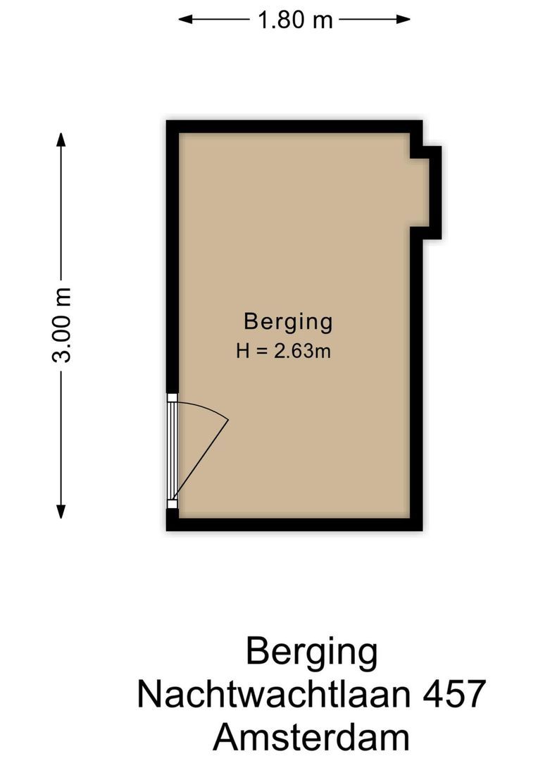 Nachtwachtlaan 457, Amsterdam plattegrond-2
