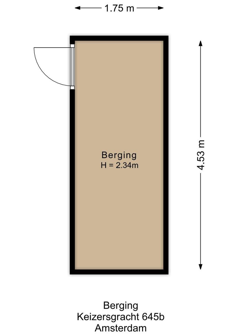 Keizersgracht 645 B, Amsterdam plattegrond-0