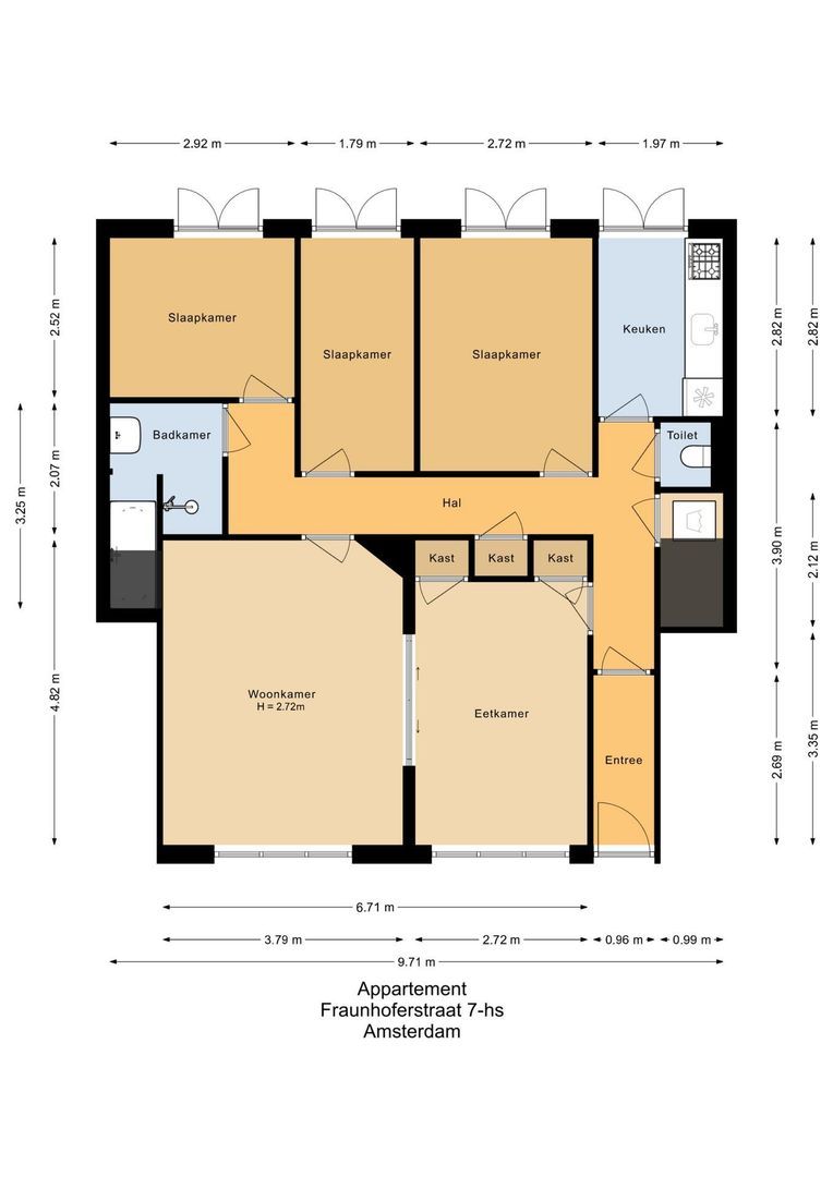 Fraunhoferstraat 7 H, Amsterdam plattegrond-0