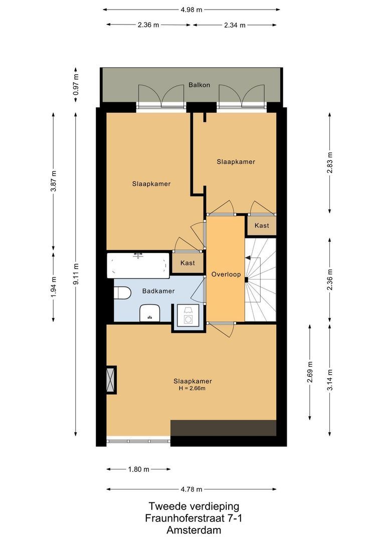 Fraunhoferstraat 7 H, Amsterdam plattegrond-4