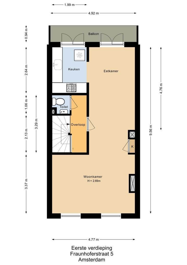 Fraunhoferstraat 7 H, Amsterdam plattegrond-6