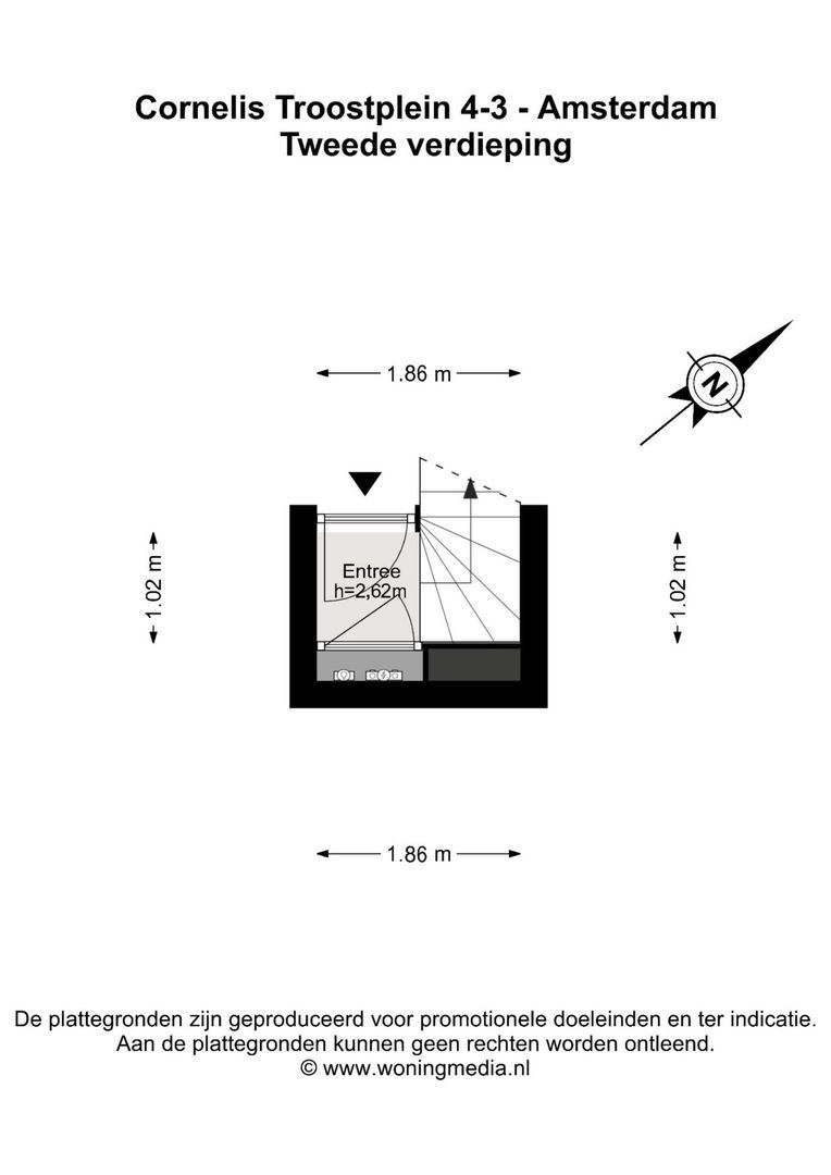 Cornelis Troostplein 4 3, Amsterdam plattegrond-2