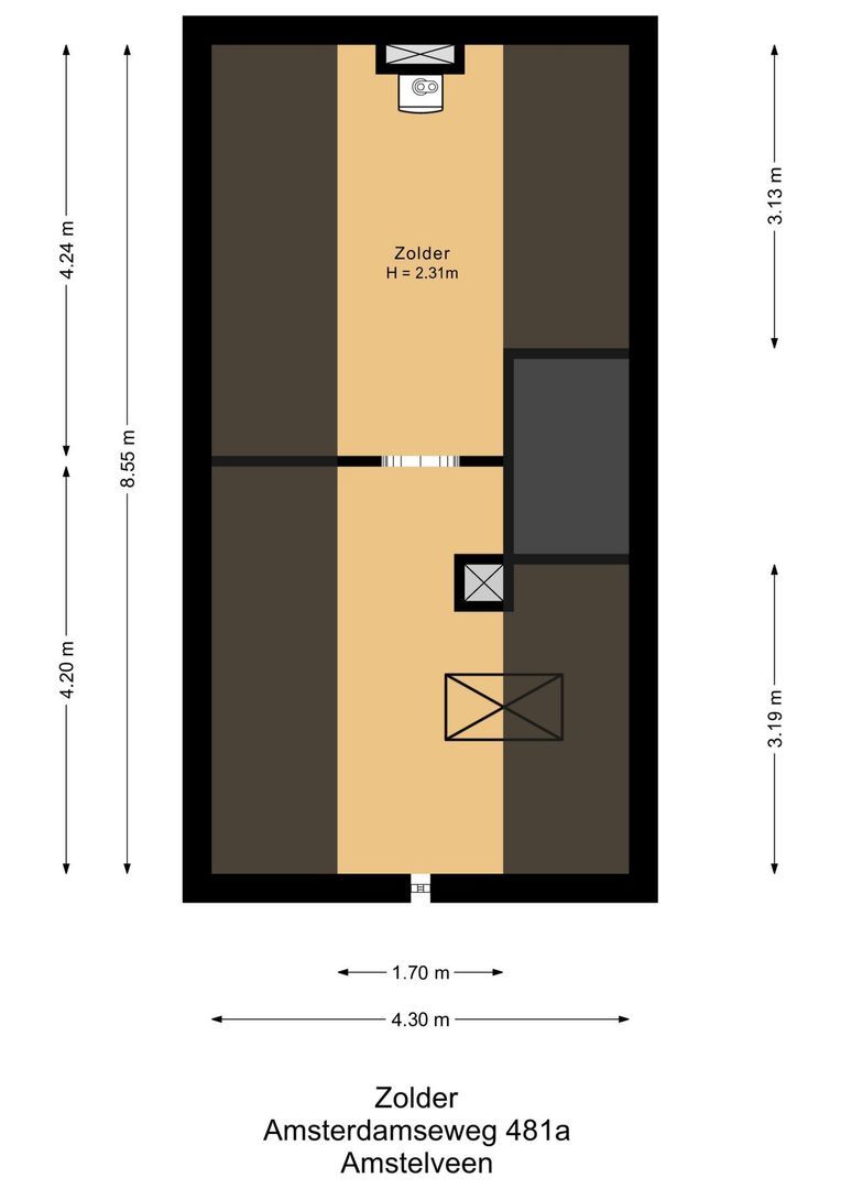 Amsterdamseweg 481 A, Amstelveen plattegrond-3